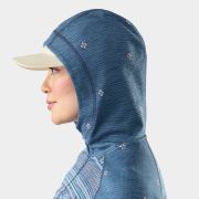 Hanorac de corp Smartwool Classic Thermal Merino Base Layer 1/2 Zip Hoodie - damă - Nightfall Fair Isle Fun