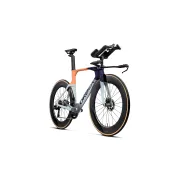 Orbea ORDU OMX (2027) - cadru șosea triatlon - Halo Silver - Tanzanite C. View - Orange Cloud (Gloss)