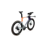 Orbea ORDU OMX (2027) - cadru șosea triatlon - Halo Silver - Tanzanite C. View - Orange Cloud (Gloss)