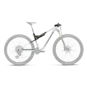 Orbea OIZ OMX+IL SL R+K (2027) - cadru MTB XC full suspension - Iris White - Seaweed Carbon View (Gloss)