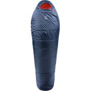 Haglöfs Tarius -5 – Sac de dormit sintetic, mumie, 190 cm - Albastru închis Midnight blue/Tangerine