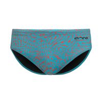 Orca - costum inot pentru barbati tip jammer - verde turcoaz galben