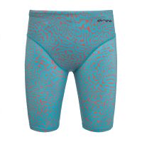 Orca - costum inot pentru barbati tip jammer - verde turcoaz galben