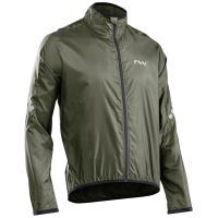 Northwave - jachetă ciclism iarnă pentru bărbați All Mountain Easy Out Softshell - negru verde închis pădure