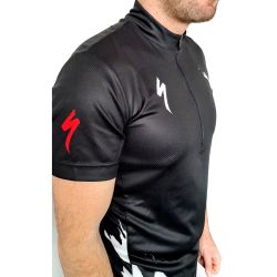 Tricou SPECIALIZED Men's Ride 1/4 Zip SS - Trail of Flames