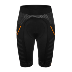 Pantaloni scurti FUNKIER Velletri Elite fara cusaturi barbati - Gri/Portocaliu XS/S