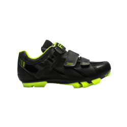 Pantofi ciclism FLR F-65 III Elite Mtb - Negru/Galben neon