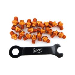 Pini pedale CONTEC R-pins Select- orange 20buc - incl. cheie