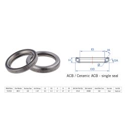 Rulment cuvete FSA TH-872/DJ ACB 36x36 1"1/8 singleS MR172