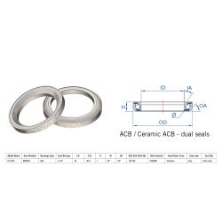 Rulment cuvete FSA TH-970S ACB 45x45 1"1/4 dualS MR082S