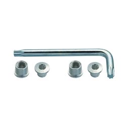 Suruburi foaie angrenaj + torx FSA CR Bolt Kit Argintiu Triplu MTB 6 buc
