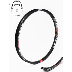 Janta CROSSER X6 26" 32H Negru - capsata