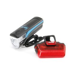 Far + stop CONTEC Speed Led - 20lux - negru/albastru