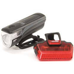 Far + stop CONTEC Speed Led - 20lux - negru/gri