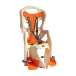 Scaun de copil BIKEFUN B-ONE CLAMP spate, bej, pe portbagaj