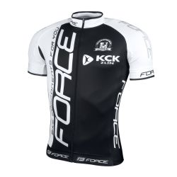 Tricou Force Team maneci scurte negru/alb