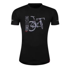 Tricou FORCE FLOW maneci scurte negru XXXL