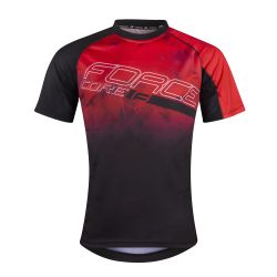 Tricou ciclism Force MTB Core, rosu/negru, XXL