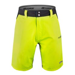 Pantaloni Force Blade MTB cu sub-pantaloni cu bazon Negru/Fluo