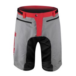 Pantaloni Force MTB-11 cu sub-pantaloni cu bazon Gri XS