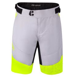 Pantaloni scurti Force Storm pana la talie cu bazon, gri/fluo
