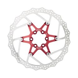 Disc frana Reverse Discrotor 180mm aluminiu/otel rosu