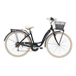 Bicicleta Adriatica Panda 28 Lady 6V neagra matt 42 cm