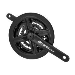 Pedalier Force C8.5 Al 48/38/28T 175 mm negru
