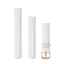 Garmin Curele cu eliberare rapidă (Quick Release 20 mm) | Alb, carcasă roz auriu