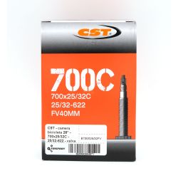 CST - camera bicicleta 28" - 700x25/32C - 25/32-622 - valva presta FV 40mm