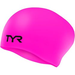 TYR - casca inot silicon par lung - Long Hair Silicon Cap - roz
