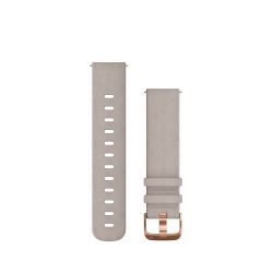 Garmin Quick Release 20 Vivoactive 3/ Vivomove / Venu / Forerunner 245 645 curea piele suede Quick Release gri