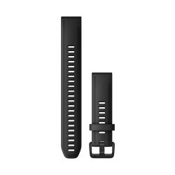 Garmin curea silicon - QuickFit 20 - neagra - extra lunga
