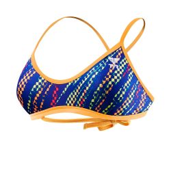 TYR - bustiera - Sassari Tieback Top - albastru galben