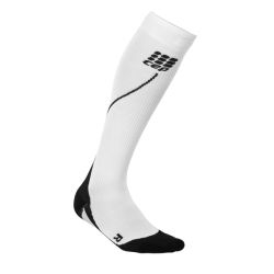 CEP Sosete de compresie 2.0 W pentru alergare alb-negru