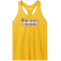 Smartwool - maiou sport femei Mountain Horizon Graphic W Tank - galben miere