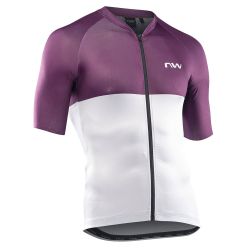 Northwave - tricou ciclism pentru bărbați mânecă scurtă Blade Jersey - gri deschis mov închis