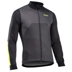 Northwave - jacheta ciclism pentru barbati iarna sau vreme rece Blade 2 Total Protection - gri inchis galben fluo