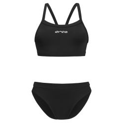 Orca - costum inot doua piese pentru femei tip bikini - albastru portocaliu Diploria