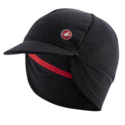 Castelli - sapca ciclism iarna sau vreme rece Estremo WS - negru rosu