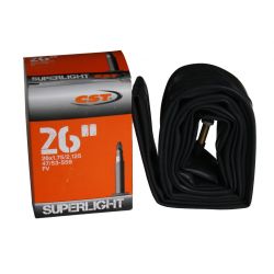 CST - camera bicicleta 26" Superlight 26x1.75/2.125 - 47/53-559 - valva presta FV 35mm