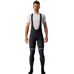 Castelli - Pantaloni lungi ciclism cu bretele pentru iarna si vreme rece - Polare 3 - negru