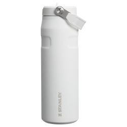 Stanley - termos tip sticla cu pai - Iceflow Flip Straw 2.0 - alb - 0.7 L
