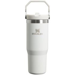 Stanley - termos tip sticla cu pai - Iceflow Flip Straw Tumbler 2.0 - alb - 0.89 L