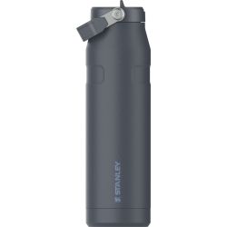 Stanley - termos tip sticla cu pai - Iceflow Flip Straw Lid - gri inchis - 1.06 L