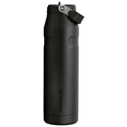Stanley - termos tip sticla cu pai - Iceflow Flip Straw Lid - negru - 1.06 L