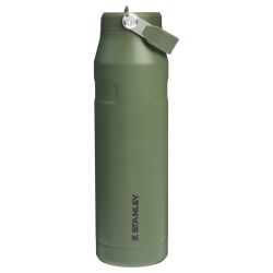 Stanley - termos tip sticla cu pai - Iceflow Flip Straw Lid - verde - 1.06 L
