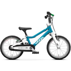 Bicicleta copii Woom 2 Go cu roti 14" albastru Metallic Blue