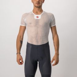 Castelli - bluza de corp cu maneca scurta - Core Mesh 3 SS - 20-30 gr C - alb
