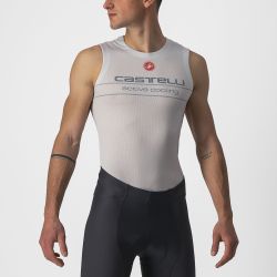 Castelli - bluza de corp fara maneci - Active Cooling Sleeveless - 25-35 gr C - gri argintiu